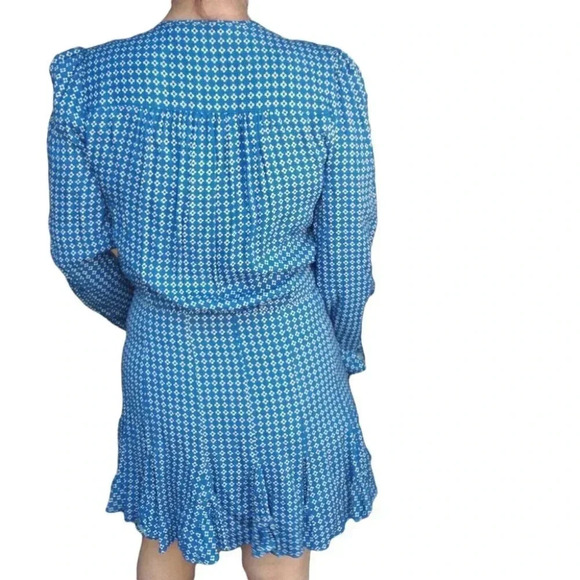 NWT Veronica Beard Riggins Blue & Black Dress Size 10 - Picture 4 of 9